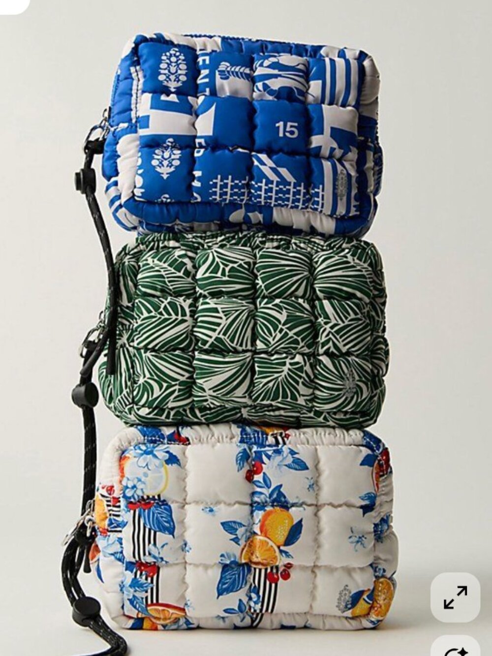 Free People Limited Edition Quilted Printed Mini Case 🍊 Tangerine Dream - Picture 5 of 9